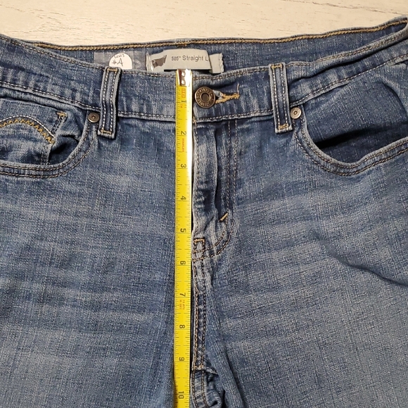 Levi's Men's Light Blue Straight Jeans - Picture 7 of 9